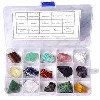 Zestaw kolekcjonerski Kamienie Zbiór minerałów naturalnych zestaw 15kamieni