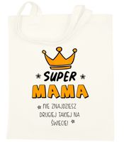 TORBA BAWEŁNIANA PREMIUM NA ZAKUPY Z NADRUKIEM PREZENT DLA MAMY WZORY
