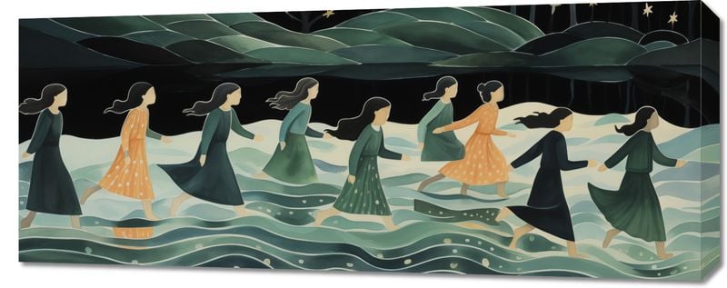 Obraz 100x40cm Nocna Procesja zdjęcie 1
