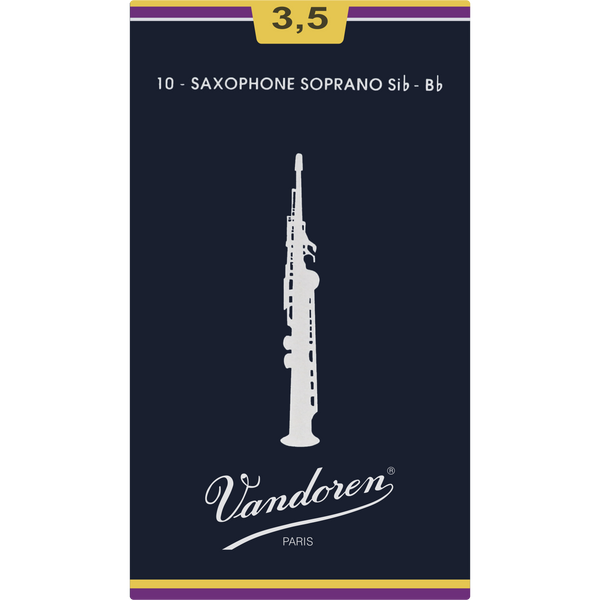 Stroik saksofon sopranowy sopran 3,5 Vandoren Classic Blue SR2035 4 szt. zdjęcie 5