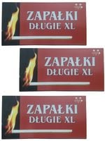 Momonegro zapałki do podpalania kominka długie xl 9cm ok. 40szt