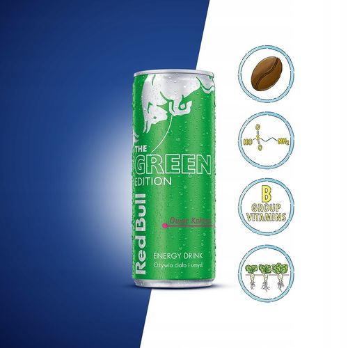 RED BULL Napój Energetyczny Green kaktus 12x250ml ZESTAW na Arena.pl