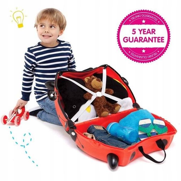 Walizka Trunki dla dzieci jeździk do ciągnięcia zdjęcie 12