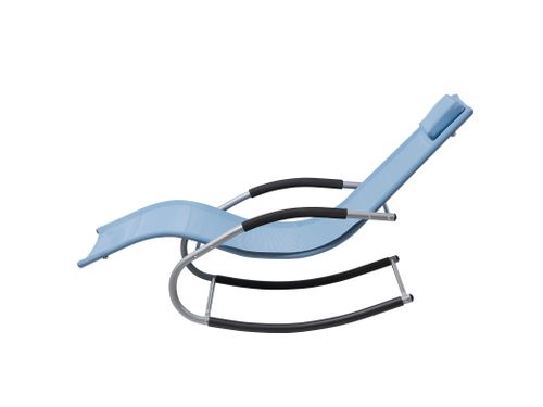 Leżak ogrodowy niebieski CARANO na Arena.pl