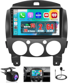 Radio Samochodowe Mazda 2 2007-2014 9 Cali 64GB Carplay Android Auto