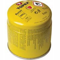 nabój z gazem butan, 190 g, system blokowania wypływu gazu