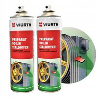 WURTH Smar do Przekładni Linowych Lin Stalowych Antykorozyjny Zestaw 2 szt