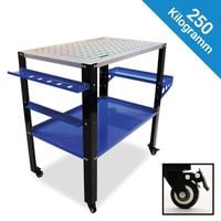 19718 Stół warsztatowy spawalniczy na kółkach udźwig 250kg profesjonalny