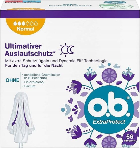O.B. ExtraProtect Normal Tampony 56 sztuk DE zdjęcie 1
