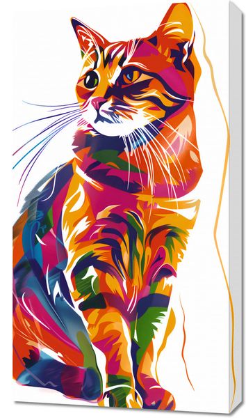Obraz 50x90cm Nasycony Kot zdjęcie 1