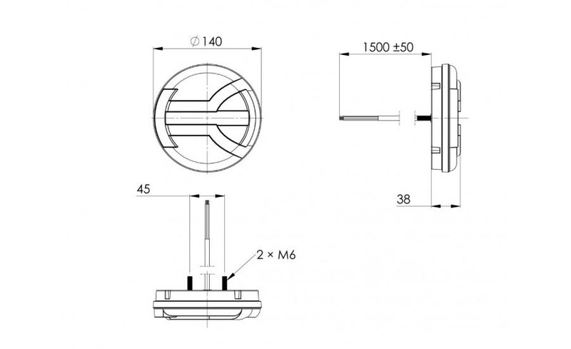 Lampa LED tylna 4 funkcje NAVIA LZD2343 zdjęcie 8