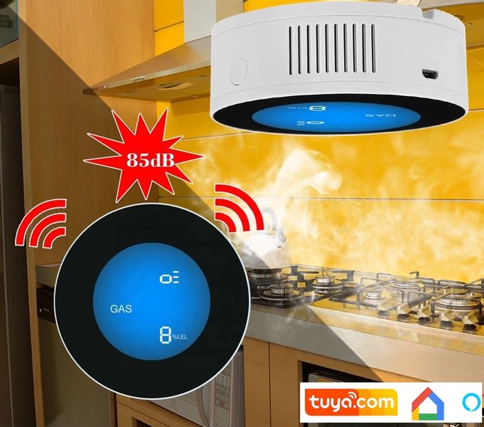 CZUJNIK DETEKTOR SENSOR GAZU WIFI TUYA SMART Idomtuya zdjęcie 4