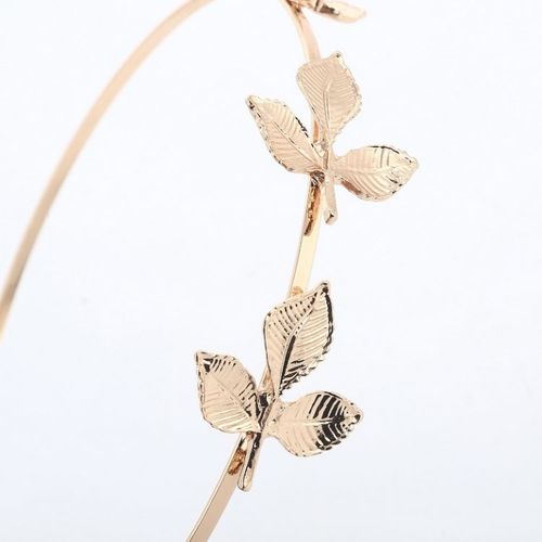 Opaska Do Włosów 3 Listki Złota O159 na Arena.pl