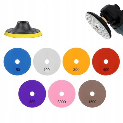 ZESTAW TARCZE DIAMENTOWE DO SZLIFOWANIA I POLEROWANIA PŁYTEK KRAWĘDZI na Arena.pl