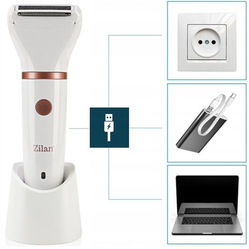 GOLARKA DAMSKA DEPILATOR DO CIAŁA BIKINI NÓG PACH WODOODPORNA USB 3W1 na Arena.pl