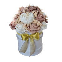 Flower Box Świece Sojowe Wieczny Bukiet Kwiaty Prezent Urodziny Dzień