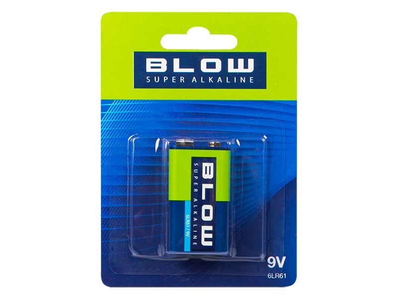 Bateria  BLOW SUPER ALKALINE 9V 6LR61 blister zdjęcie 1