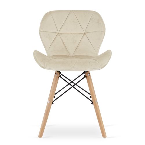 Krzesło LAGO Aksamit - beż x 2 na Arena.pl