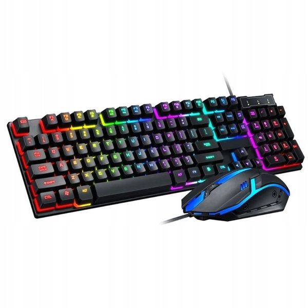 GAMINGOWY ZESTAW Klawiatura + mysz gamingowa PODŚWIETLENIE RGB do gier zdjęcie 2