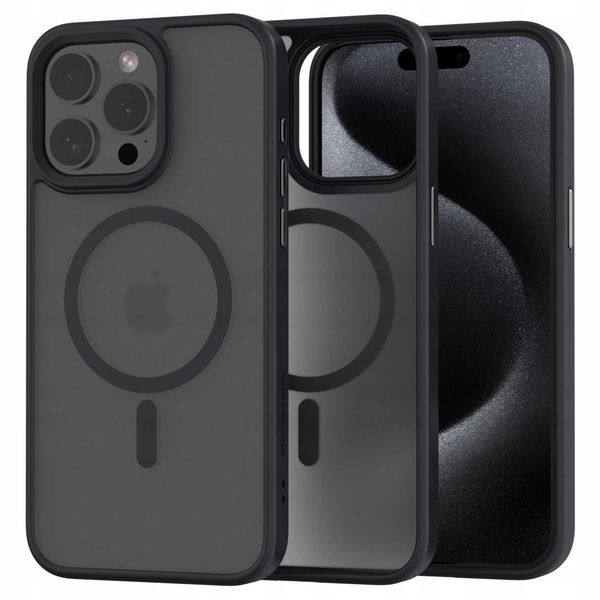 Spacecase Hybrid Mag iPhone 15 Pro Max black zdjęcie 1