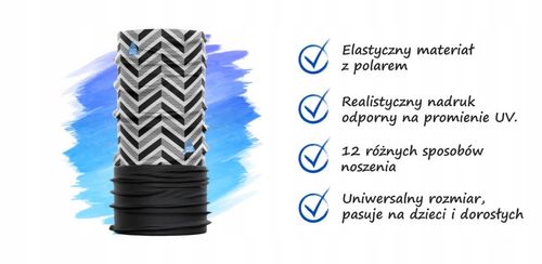 KOMIN OCIEPLANY POLAR SZAL CHUSTA SZALIK SNOW na Arena.pl