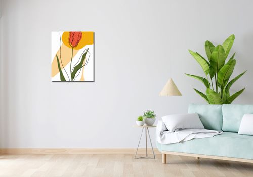 Obraz 50x60cm Przerysowany Tulipan na Arena.pl