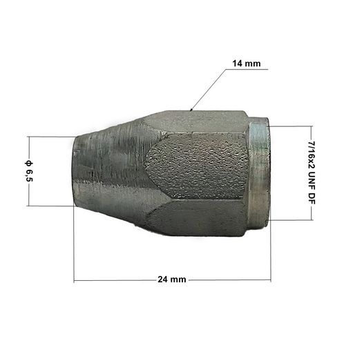 KPS-27 Końcówka przewodu hamulcowego sztywnego 7/16"x20 UNF rurka 6,0 na Arena.pl