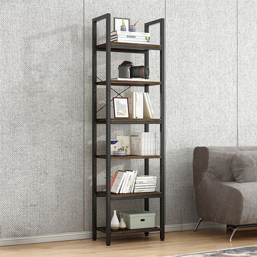 BIUROWY REGAŁ NA KSIĄŻKI BIBLIOTECZKA WYSOKI LOFT SOLIDNY SŁUPEK VINTAGE na Arena.pl