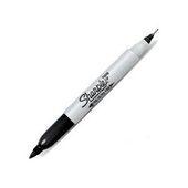MARKER TWIN TIP CZARNY SHARPIE - I-S0811100