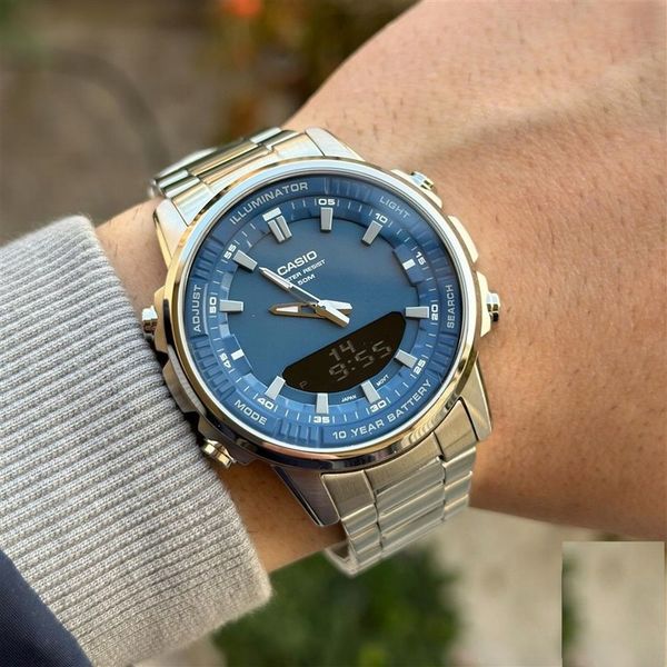 ZEGAREK MĘSKI CASIO AMW-880D-2A1 + BOX +GRAWER zdjęcie 14