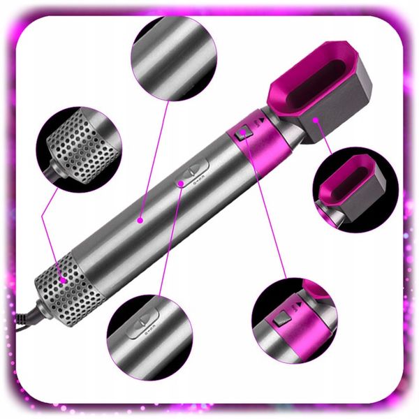 Lokówko-suszarka 5w1 Wielofunkcyjna JONIZACJA SZCZOTKA LOKI REGULACJA 1000W zdjęcie 11