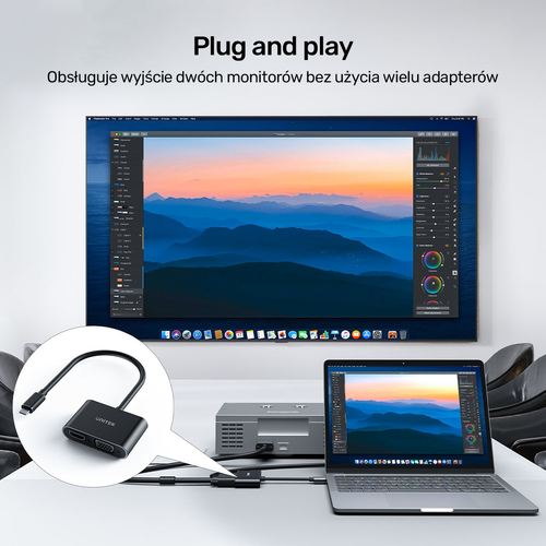 Unitek Adapter USB-C na HDMI 4K i VGA FullHD na Arena.pl
