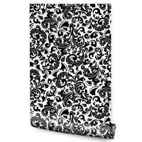 Tapeta Ścienna Klasyczne CZARNO-BIAŁE Ornamenty Styl Glamour