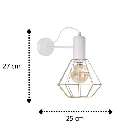 Kinkiet 1xE27 LARS WHITE/GOLD na Arena.pl