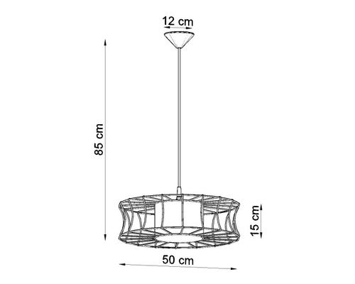 lampa wisząca salerno czarna na Arena.pl
