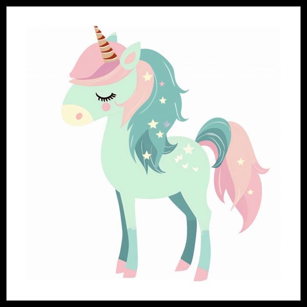 Plakat 60x60cm Jednorożec Marzeń zdjęcie 3