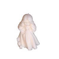 Świeca Dekoracyjna Biała Sojowa Naturalna Ozdobna Prezent Księżniczka