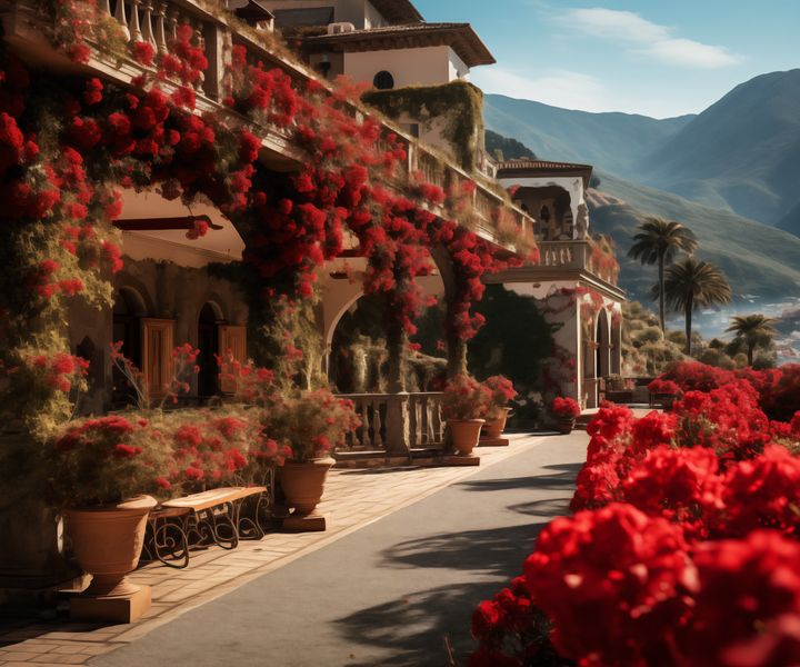 Plakat 60x50cm Czerwona Idylla zdjęcie 1