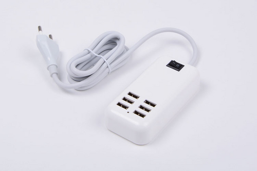 STACJA ŁADUJĄCA ŁADOWARKA BIAŁA 2.0A 6xUSB PC16 na Arena.pl