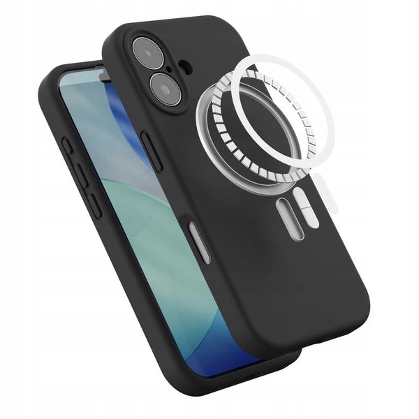 Spacecase Silicone Mag Iphone 17 Black zdjęcie 3