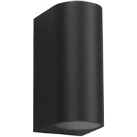 Ogrodowa LAMPA elewacyjna OVALIS EKO8319 Milagro metalowa OPRAWA półokrągły kinkiet zewnętrzny outdoor IP44 czarny