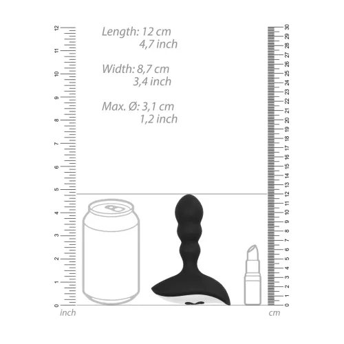 sono no.78 ładowalny stymulator analny z pilotem, 10 trybow, czarny na Arena.pl