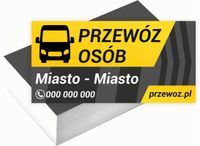 Wizytówki firmowe 100szt szeroki wybór wzorów PRZEWÓZ OSÓB