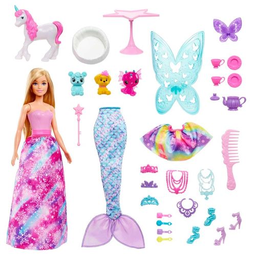 Mattel Barbie Dreamtopia KALENDARZ ADWENTOWY Lalka Kraina Fantazji HCM66 na Arena.pl