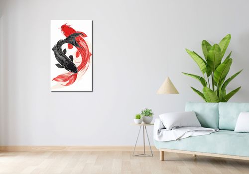 Obraz 50x90cm Yin i Yang Koi na Arena.pl