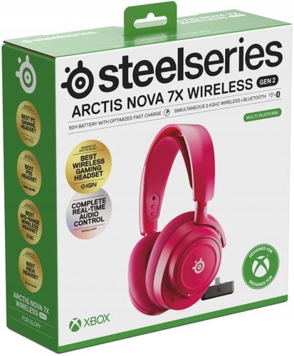 Słuchawki SteelSeries Arctis Nova 7X Gen 2 Magenta na Arena.pl