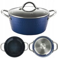 GARNEK INDUKCJA POWŁOKA DIAMENTOWA DIAMOND COOKWARE 20CM 2,8L