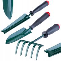 Zestaw Narzędzi Ogrodowych 3w1 Łopatka Grabki Wycinacz Do Ogrodu mocne