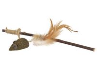 Naturalna zabawka pobudzająca dla kota - Camon Wędka matatabi z myszką 25cm