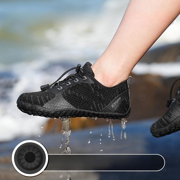 Buty do Wody Dziecięce na Plażę Jeżowce Czarne 29 EU Antypoślizgowe zdjęcie 4